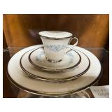 Lenox Repertoire Dinnerware Set with Blue Floral Pattern - 4 piece 8 place settings