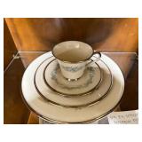 Lenox Repertoire Dinnerware Set with Blue Floral Pattern - 4 piece 8 place settings