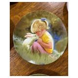 Set of 6 Donald Zolan Collector Plates Children and Pets Series