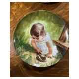 Set of 6 Donald Zolan Collector Plates Children and Pets Series