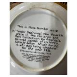 Set of 6 Donald Zolan Collector Plates Children and Pets Series