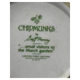 Animal Decor Collection with Porcelain Plates, Framed Art, and Ceramic Bunny Planter