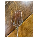 Set of Vintage Plastic Divided Serving Plates Tulip and Floral Design