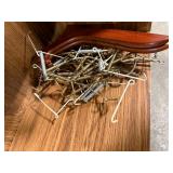 Group of Picture Hanging Hardware with Wooden Plate Holder