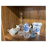 Collection of Vintage Fine China and Glassware Including Lefton and Vienna Woods