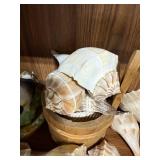 Collection of Decorative Sea Shells and Ceramic Fish Figurine