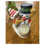 VTG Christmas Decor Assortment with Glasses, Plates, Mugs and Figurines