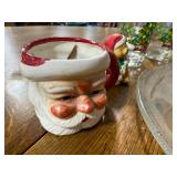 VTG Christmas Decor Assortment with Glasses, Plates, Mugs and Figurines
