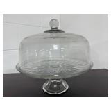 Glass Cake Stand with Dome Cover