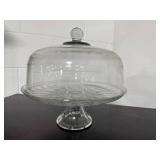 Glass Cake Stand with Dome Cover