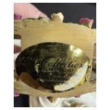 Porcelain Miniature Tea Set with Decorative Rocking Horse Figurines