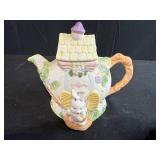 Mini Easter Bunny Ceramic Tea Set with Teapot and Cups