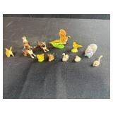 Collection of Mini Ceramic and Porcelain Animal Figurines