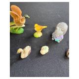 Collection of Mini Ceramic and Porcelain Animal Figurines