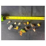 Collection of Mini Ceramic and Porcelain Animal Figurines