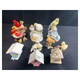 Lot of Vintage Porcelain and Ceramic Bird Figurines