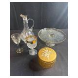 Vintage Glassware and Ransburg Tin Collection