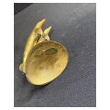 Collection of Animal Figurines - Enesco Penguins, Brass Dolphins, and Whale Miniatures