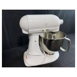 KitchenAid Artisan Stand Mixer 325 Watts White with Stainless Steel Bowl