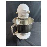 KitchenAid Artisan Stand Mixer 325 Watts White with Stainless Steel Bowl