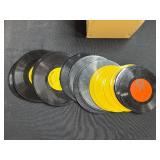 Vintage Backgammon Set, Model Train Engine, and 78 RPM Children