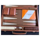 Vintage Backgammon Set, Model Train Engine, and 78 RPM Children