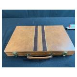Vintage Backgammon Set, Model Train Engine, and 78 RPM Children