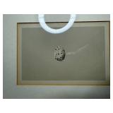 Garden Tool Lot with Galvanized Tub, Assorted Gloves, Framed Egg Print, and Garden Booklet