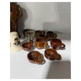 Vintage Ceramic Decor Lot with Miniature Cups and Decanters