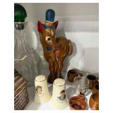 Vintage Ceramic Decor Lot with Miniature Cups and Decanters