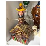 Vintage Ceramic Decor Lot with Miniature Cups and Decanters