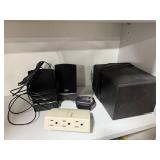Cyber Acoustics Computer Speakers with Subwoofer, Power Adapter, and Power Strip