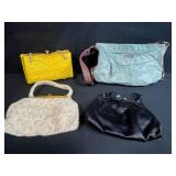 Set of 4 Vintage and Designer Handbags Including Stone Mountain and Ande