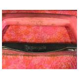 Vintage Samsonite Silhouette Pink Train Case with Mirror