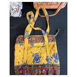 Collection of 4 Designer and Vintage Handbags including Laurel Burch and Vera Bradley