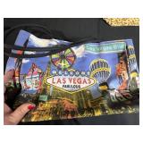 Set of 3 Unique Handbags - Fish-Shaped, Las Vegas Print, and Butterfly Leopard Print