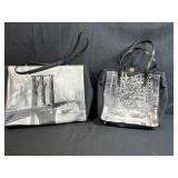 Set of 2 LIFE Magazine Black and White NYC-Themed Tote Bags - They Sparkle!