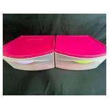 Sterilite and Rubbermaid Plastic Storage Drawers and Bin Set
