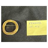 Collection of Vintage Silver Tone and Mixed Metal Earrings, Heart Brooch & Kramer of NY Brooch