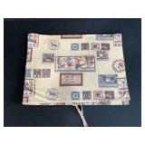 Collection of Vintage Lace Doilies in Patterned Fabric Sleeve