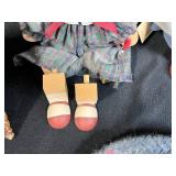 Vintage Schoolhouse Theme Set with Handmade Dolls, Framed Photo, and Accessories