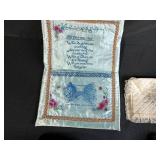 Designer Crossbody Bags with Vintage Wallet, Gloves, and Decorative Linens Set