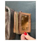 Designer Crossbody Bags with Vintage Wallet, Gloves, and Decorative Linens Set