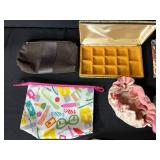 Assorted Cosmetic Bags and Vintage Jewelry Case Collection
