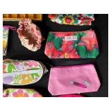 Assorted Cosmetic Bags and Vintage Jewelry Case Collection