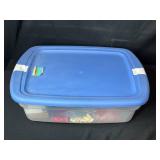 Bin of Assorted Jewelry Boxes and 4 Crown Royal Bags