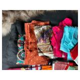 Collection of Fashion Scarves and Faux Fur Collar