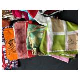 Collection of Fashion Scarves and Faux Fur Collar