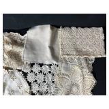 Collection of Vintage Lace Doilies and Linens Assorted Patterns