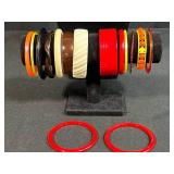 Set of Assorted Vintage Plastic and Lucite Bangle Bracelets